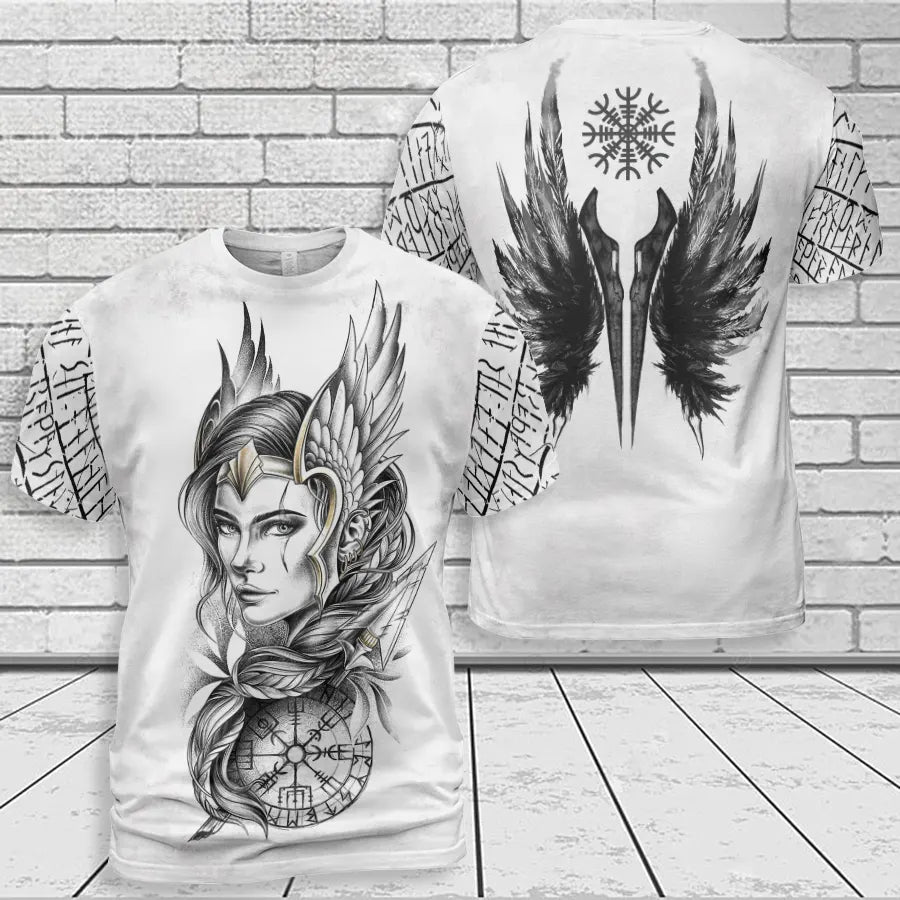 Viking T-Shirts Valkyrie Wings Legend
