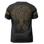 Viking T-Shirts Viking Compass Rune Celtic Tree of Life