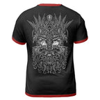 Viking Tee Shirts Norse Wolf Design and Skull Art
