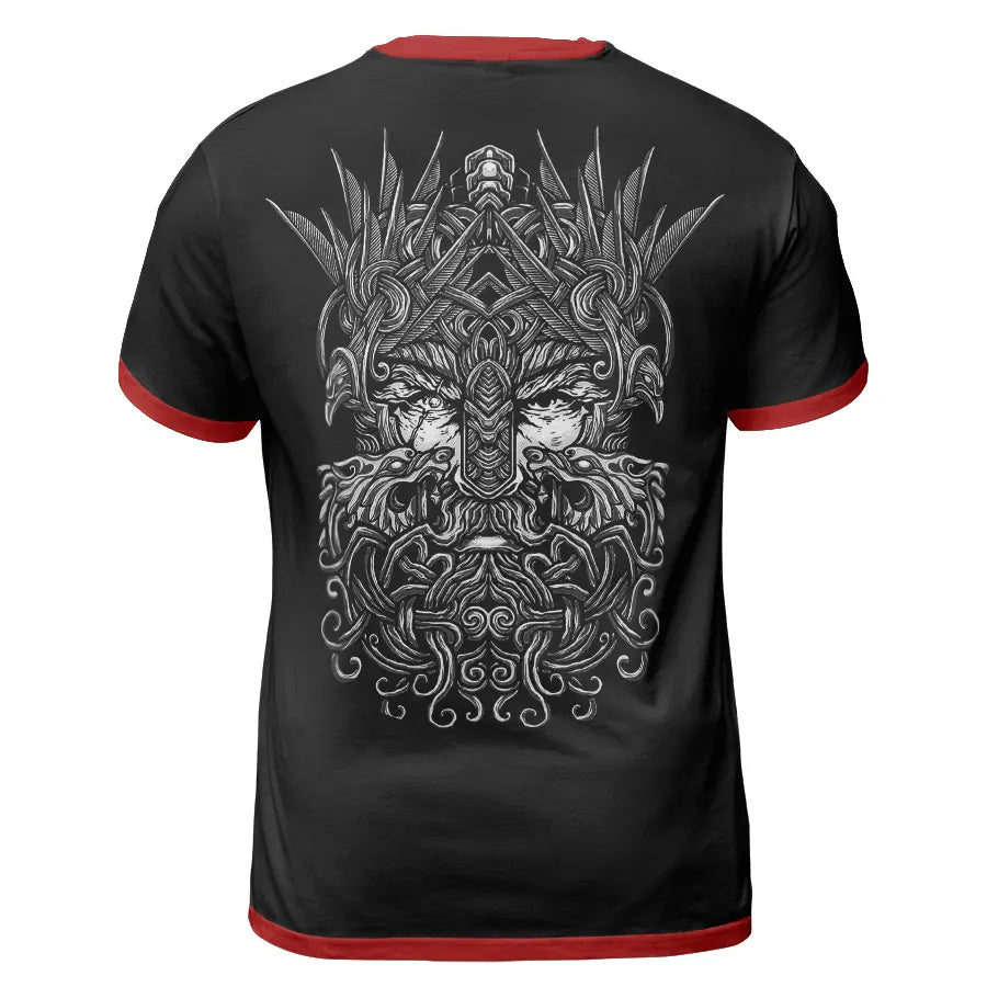 Viking Tee Shirts Norse Wolf Design and Skull Art