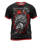 Viking Tee Shirts Norse Wolf Design and Skull Art