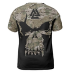 Viking Tee Shirts Viking Valknut Skull Camouflage Pattern