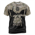 Viking Tee Shirts Viking Valknut Skull Camouflage Pattern