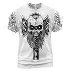 Viking Tees Bearded Viking Skull with Norse Axe