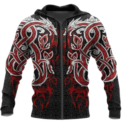 Viking Hoodies – Dragons in Norse Mythology Epic Legend