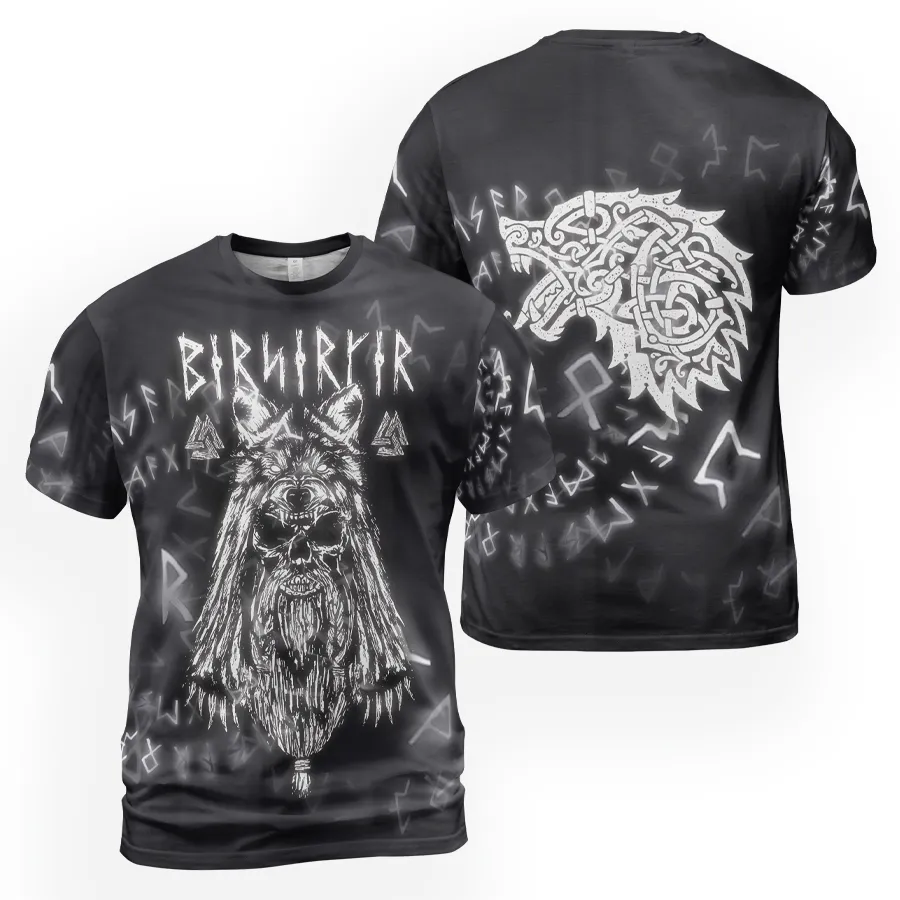 Berserker T Shirt – Bold Wolf Tee Shirts With Ancient Runes Berserker T Shirt – Bold Wolf Tee Shirts With Ancient Runes
