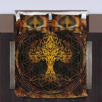 Viking Quilt Bedding Set – Art Tree of Life Timeless Harmony