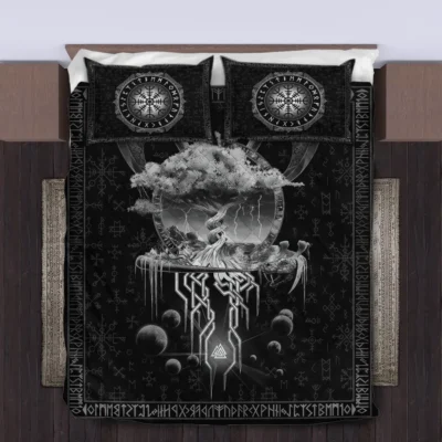 Viking Quilt Bedding Set – Tree of Life Quilt Timeless Harmony