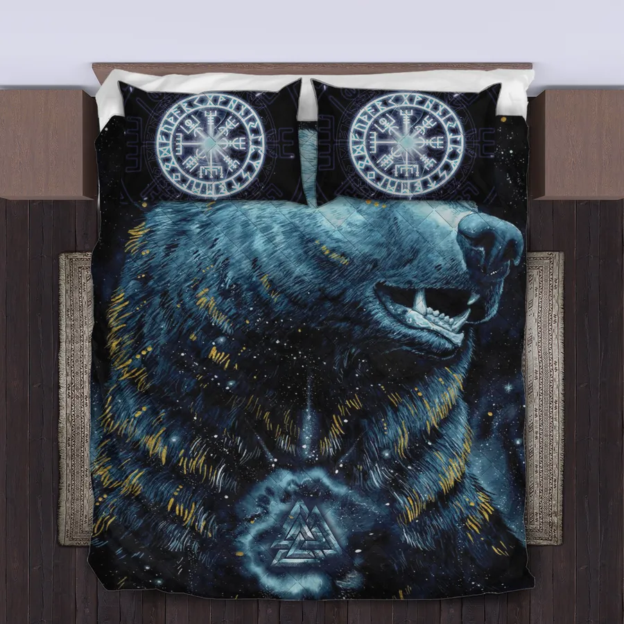 Viking Quilt Bedding Set – Viking Bear Art Primal Strength Viking Quilt Bedding Set – Viking Bear Art Primal Strength