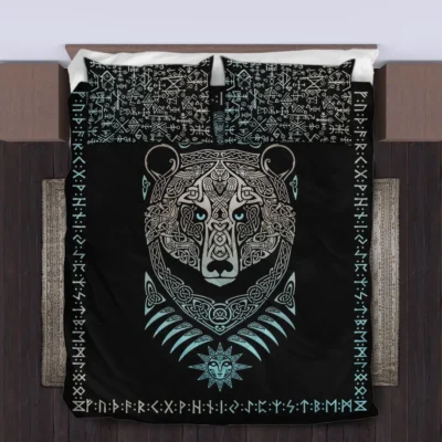 Viking Quilt Bedding Set – Norse Bear Strength Legend Viking Quilt Bedding Set – Norse Bear Strength Legend