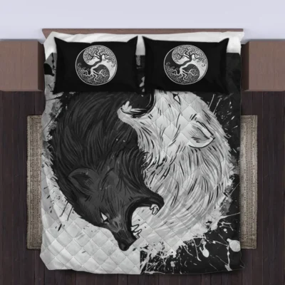 Viking Quilt Bedding Set – Yinyang Skoll – Hati Lunar Balance