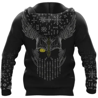 Hoodie Viking – Fenrir Artwork – Odin Art Legendary Style