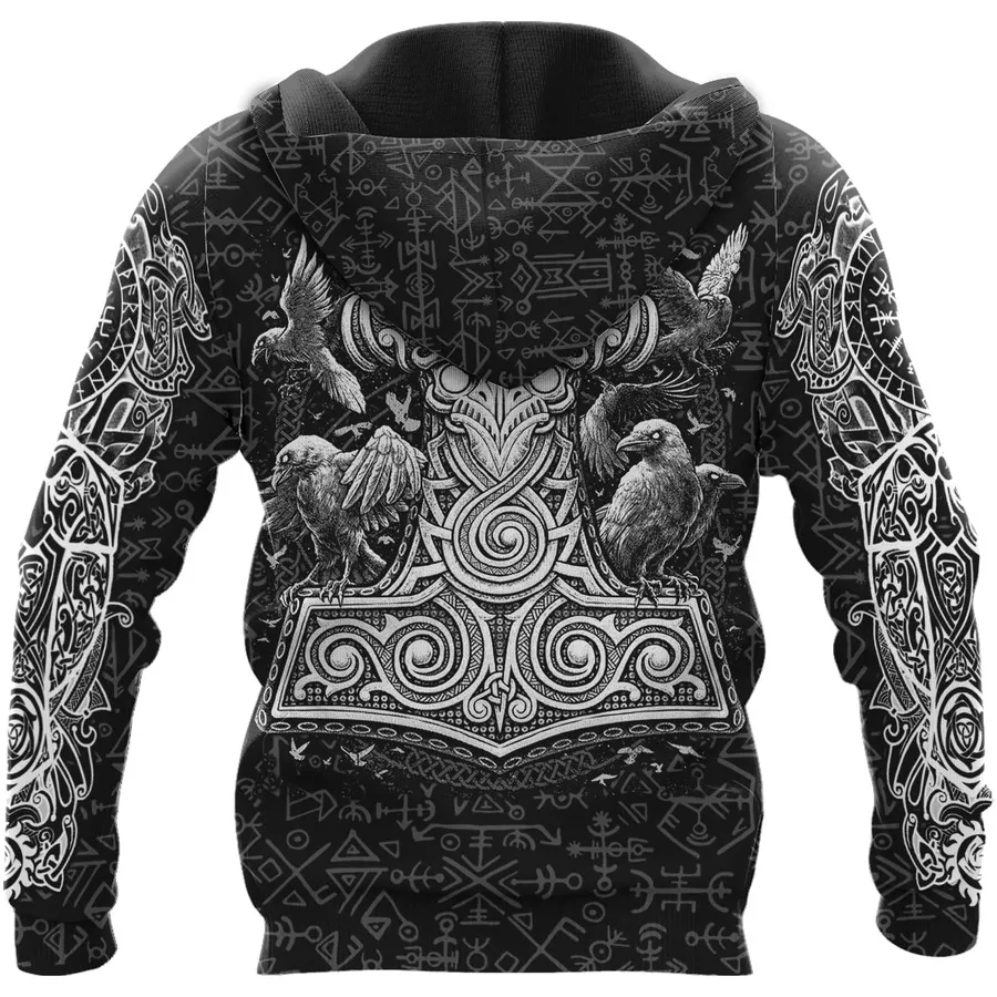 Hoodie Viking – Fenrir Rune – Mythos Mjolnir Epic Design Hoodie Viking – Fenrir Rune – Mythos Mjolnir Epic Design