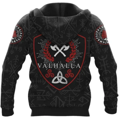 Hoodie Viking – Until Valhalla Hoodie – Viking Valknut Symbol Legacy