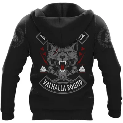 Hoodie Viking – Wolf of Odin – Wolf Hoodies Fierce Spirit