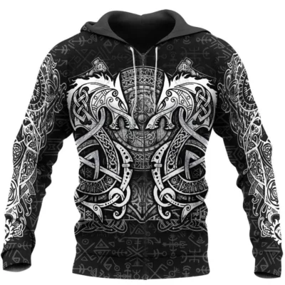Hoodie Viking – Fenrir Rune – Mythos Mjolnir Epic Design Hoodie Viking – Fenrir Rune – Mythos Mjolnir Epic Design