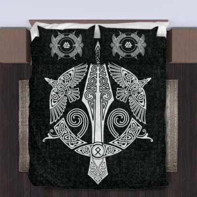 Viking Quilt Bedding Set – Spear Viking Warrior Spirit