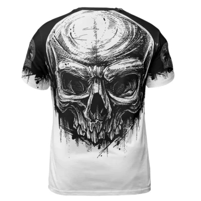 Mens Viking Shirt – Viking Skull Drawing Bold Warrior Desig