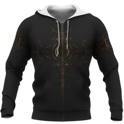 Hoodie Viking – Vegvisir Viking Compass Guiding Power