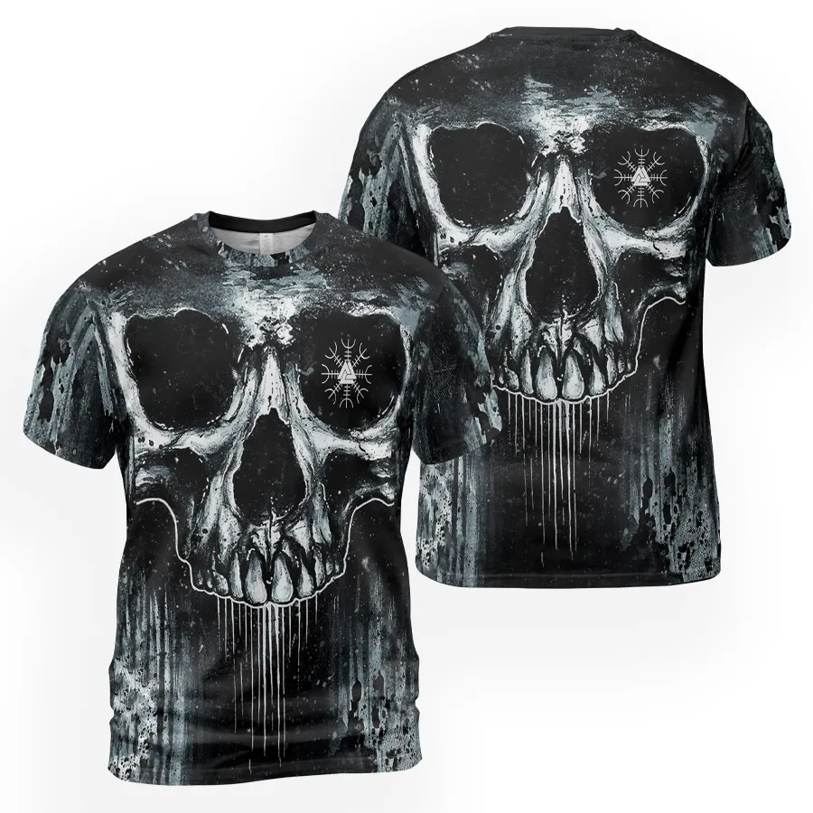 Viking Shirts – Viking Skull In Decay Art Savage Design Viking Shirts – Viking Skull In Decay Art Savage Design