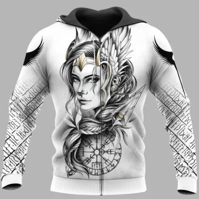Viking Hoodies – Valkyrie Wing Divine Power