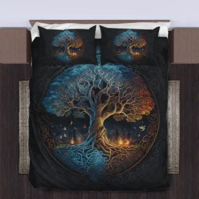 Viking Quilt Bedding Set – Tree of Life Artwork Eternal Harmony Viking Quilt Bedding Set – Tree of Life Artwork Eternal Harmony