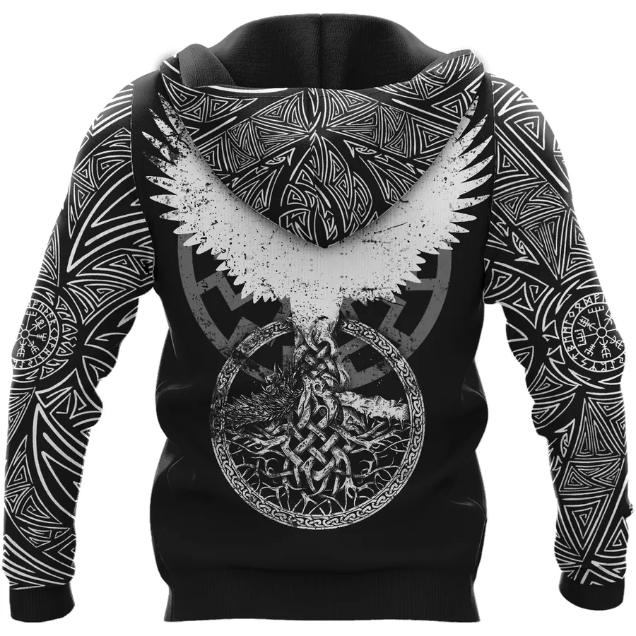 Viking Hoodie – Berserker Hoodie – Norse Raven Savage Spirit Viking Hoodie – Berserker Hoodie – Norse Raven Savage Spirit