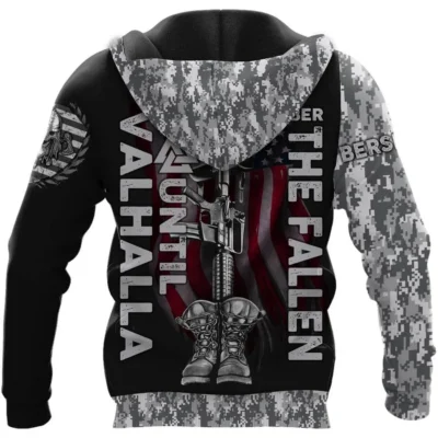 Viking Hoodie – Camo Until Valhalla Hoodie Warrior Spirit