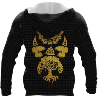 Viking Hoodie – Norse Raven Hoodie Mystic Legend