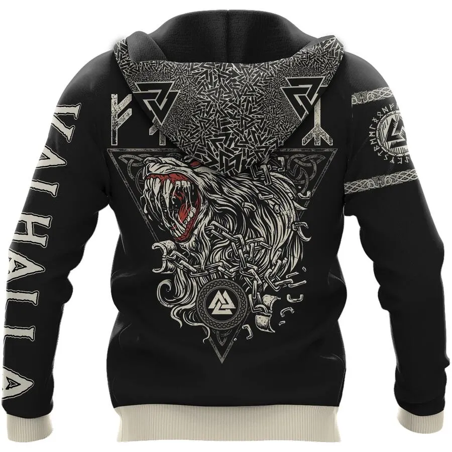 Viking Hoodie – Norse Raven Wolf Hoodie Primal Fusion Viking Hoodie – Norse Raven Wolf Hoodie Primal Fusion