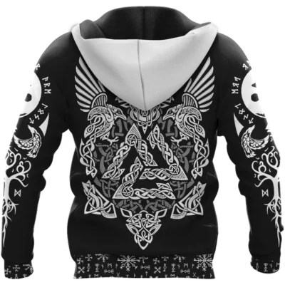Viking Hoodie – Norse Wolf Design Fierce Heritage