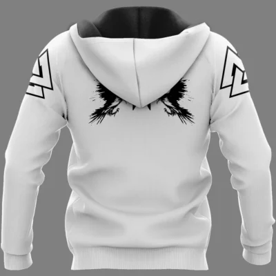 Viking Hoodie – Raven Symbol Norse Legendary Spirit