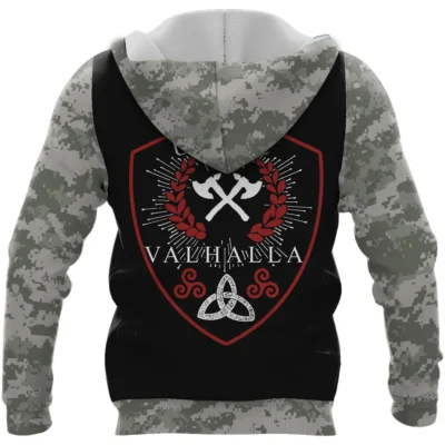 Viking Hoodie – Rune Until Valhalla Hoodie Warrior Resolve