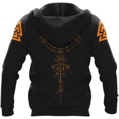 Viking Hoodie – Til Valhalla Hoodie – Raven Viking Spirit