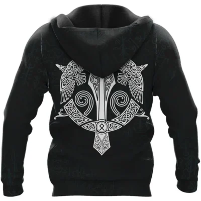 Viking Hoodie – Till Valhalla Hoodie – Berserker Art Savage Legacy