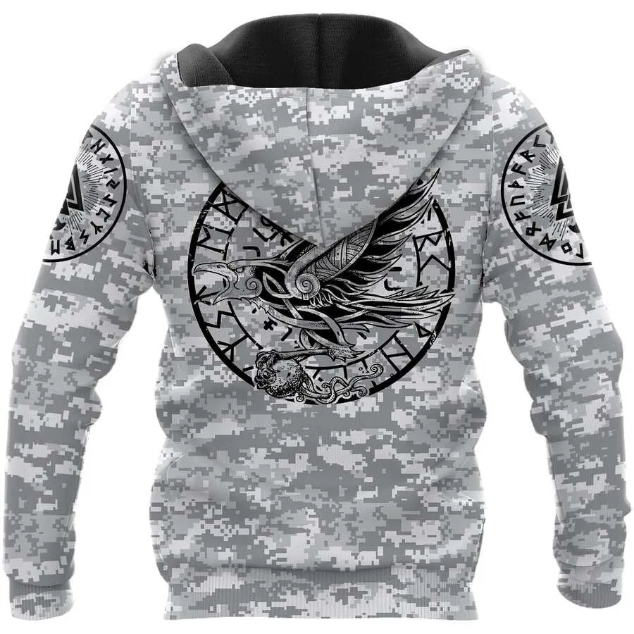 Viking Hoodie – Valknut Rune – Warrior Never Give Up Viking Hoodie – Valknut Rune – Warrior Never Give Up