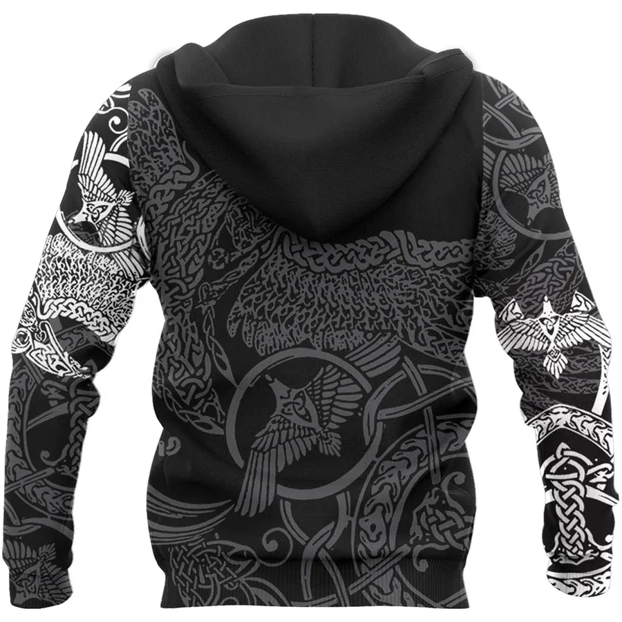Viking Hoodie – Viking Celtic Raven Hoodie Mystic Heritage Viking Hoodie – Viking Celtic Raven Hoodie Mystic Heritage
