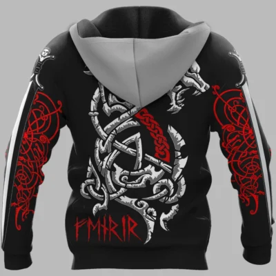 Viking Hoodies – Fenrir Clothing – Wolf Hoodie Untamed Power