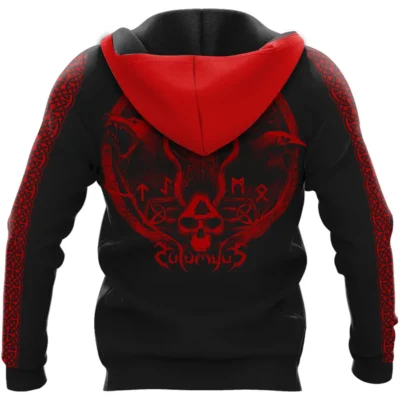 Viking Hoodies – Fenrir Rune – Wolf Hoodie Savage Spirit