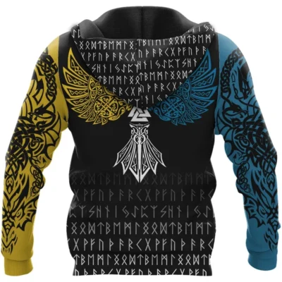 Viking Hoodies – Munin and Hugin – Viking Celtic Raven Mystic