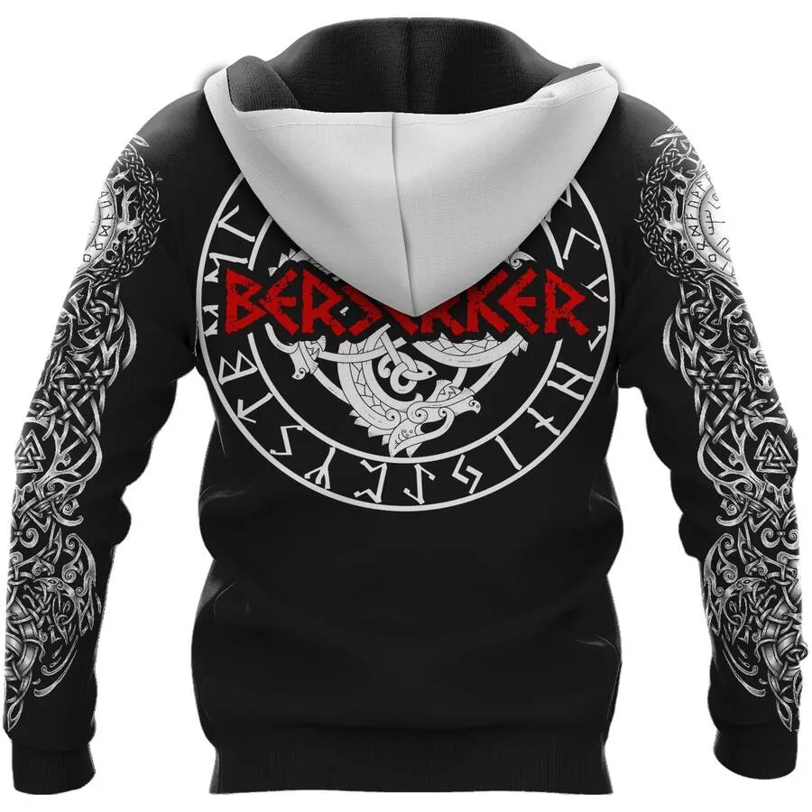 Viking Hoodies – Viking Skull Art – Berserker Hoodie Savage Spirit Viking Hoodies – Viking Skull Art – Berserker Hoodie Savage Spirit