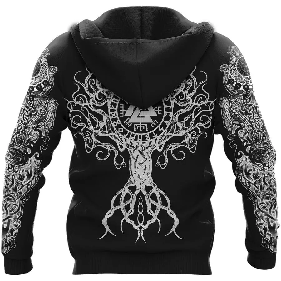 Viking Hoodies – Viking Skull Drawing – Yggdrasil Art Timeless Power Viking Hoodies – Viking Skull Drawing – Yggdrasil Art Timeless Power