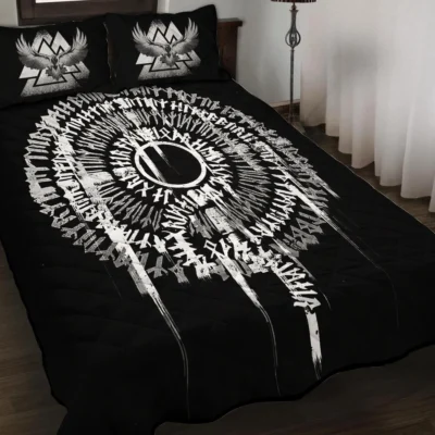Viking Quilt Bedding Set – Viking Protection Rune Sacred Design