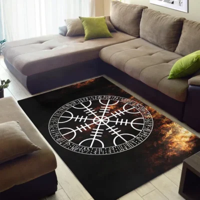 Viking Rug - Aegishjalmur Arcane Protection Decor Viking Rug - Aegishjalmur Arcane Protection Decor
