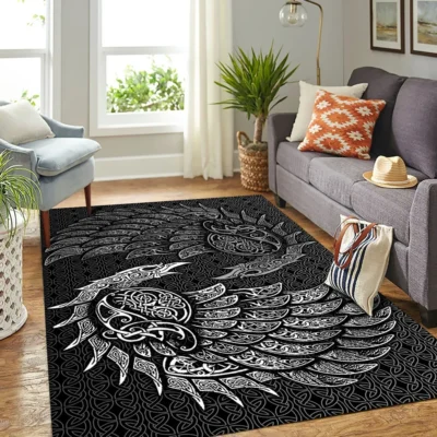 Viking Rug - Viking Celtic Legacy - Viking Raven Spirit Decor Viking Rug - Viking Celtic Legacy - Viking Raven Spirit Decor