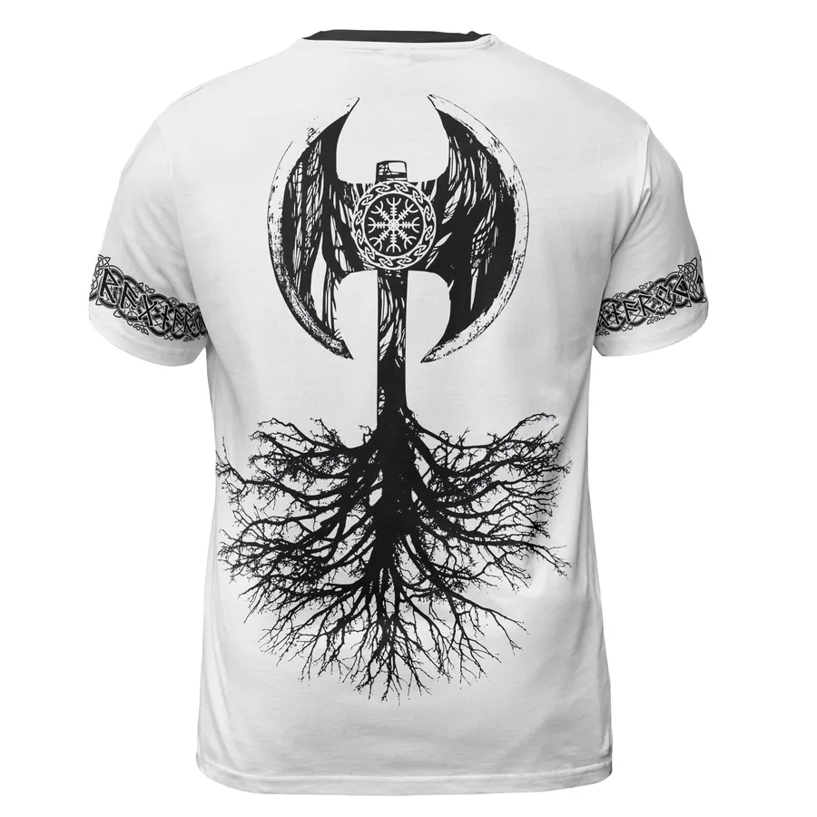Viking Shirt – Viking Skull Drawing Fearless Warrior Design Viking Shirt – Viking Skull Drawing Fearless Warrior Design