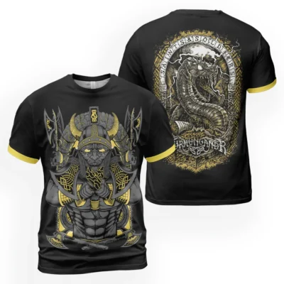 Viking Shirts For Men Featuring Jormungandr Son Of Loki – Mythic Serpent Design