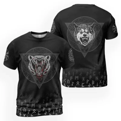 Viking Shirt – Viking Symbol for Wolf Power Design Viking Shirt – Viking Symbol for Wolf Power Design