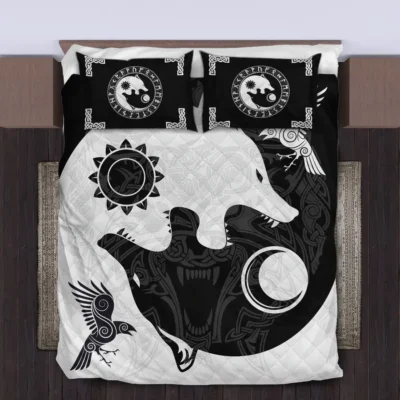 Viking Quilt Bedding Set – Wolf Viking Art Bold Legacy Viking Quilt Bedding Set – Wolf Viking Art Bold Legacy