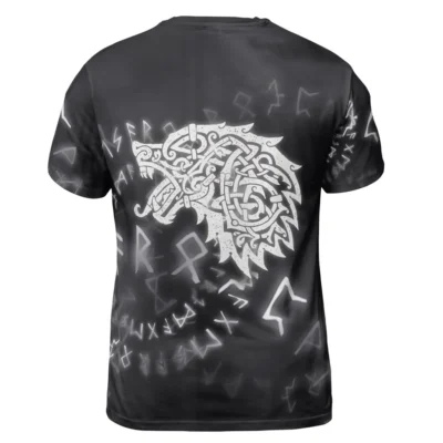 Berserker T Shirt – Bold Wolf Tee Shirts With Ancient Runes